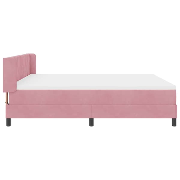vidaXL Bäddfjäder med madrass Rosa 200 x 180 cm Polyester