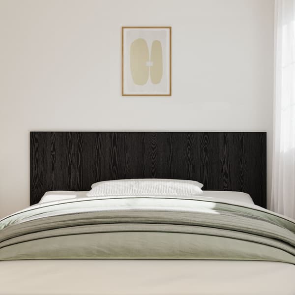 vidaXL Seng Hodegjerde Svart Eik 160 x 1.5 x 80.5 cm Konstruert tre
