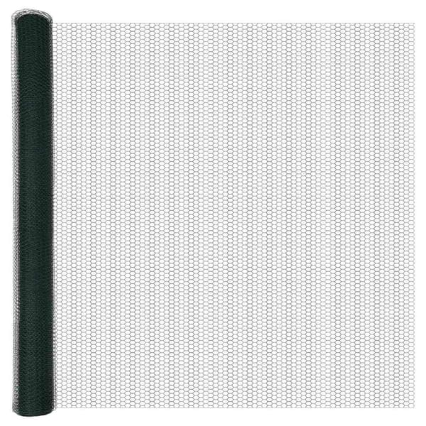 vidaXL Hexagonstängsel Grön 1,5 x 100 m PVC