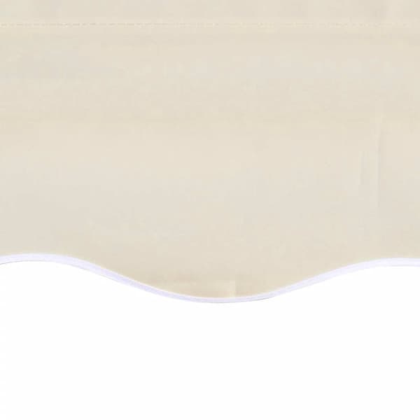 vidaXL Erstatningsduk for markise kremhvit 450x300 cm polyester