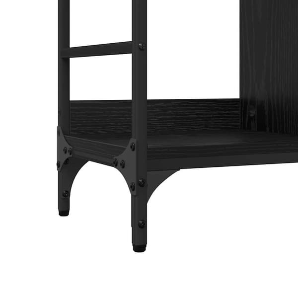 vidaXL Serviesskap Svart Eik 102 x 32 x 73,5 cm