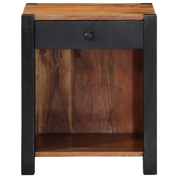 vidaXL Nattbordskap 2 pcs Brun 40 x 35 x 50 cm Solid akasietre