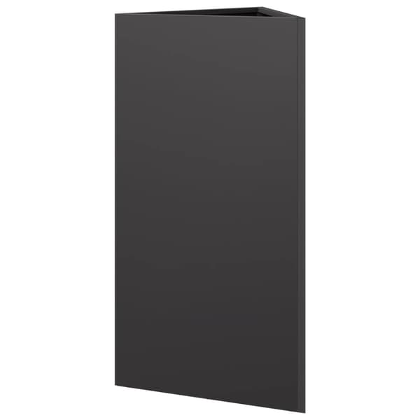 vidaXL Odlingslåda svart triangulär 40x34,5x70 cm stål