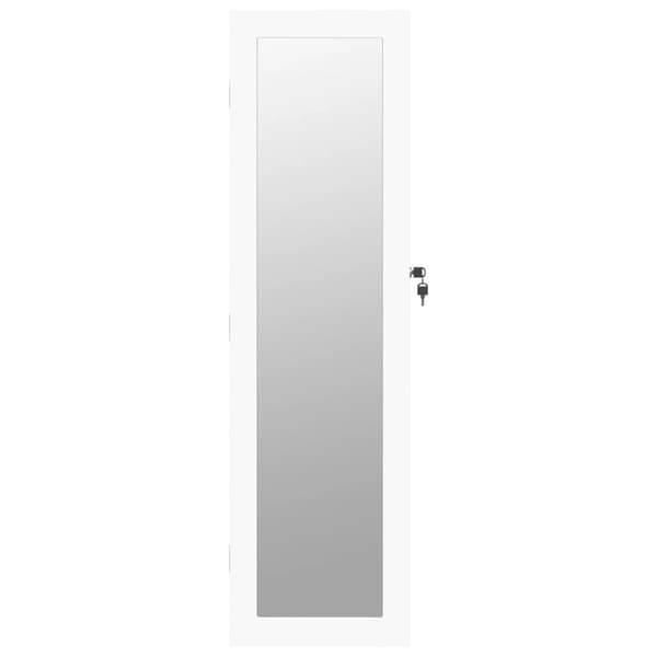 vidaXL Spegelskåp vit väggmonterat 30x8,5x106 cm