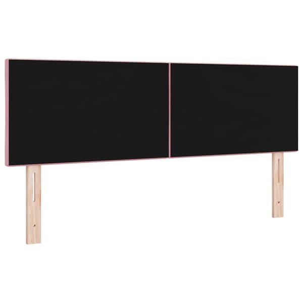 vidaXL LED huvuddyna Rosa 160 cm Sammet