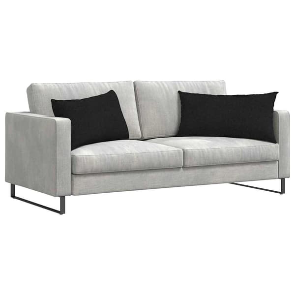 vidaXL Soffkuddar 2 st Svart 80 x 40 cm tyg