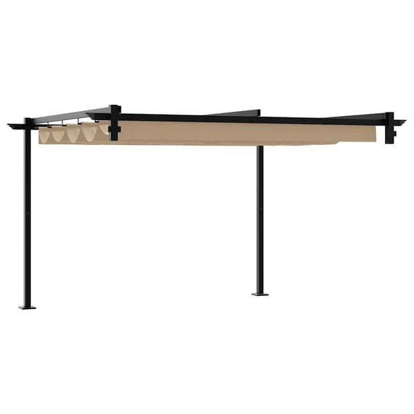 vidaXL Paviljong Gråbrun 300 x 300 x 200 cm Polyester