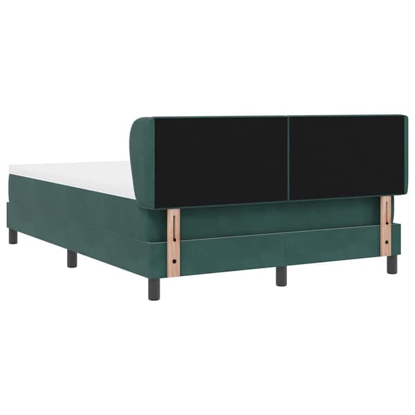 vidaXL Box Spring-säng med madrass Mörkgrå 80x200 cm Sammet