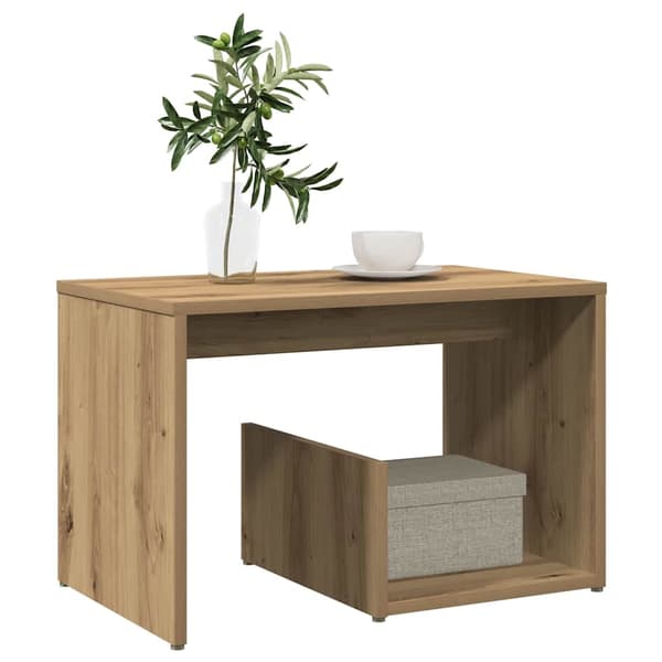 vidaXL Sidebord artisan eik 59x36x38 cm konstruert tre