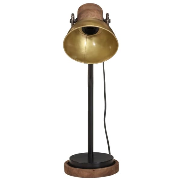 vidaXL Skrivebordslampe 25 W antikk messing 17x17x60 cm E27
