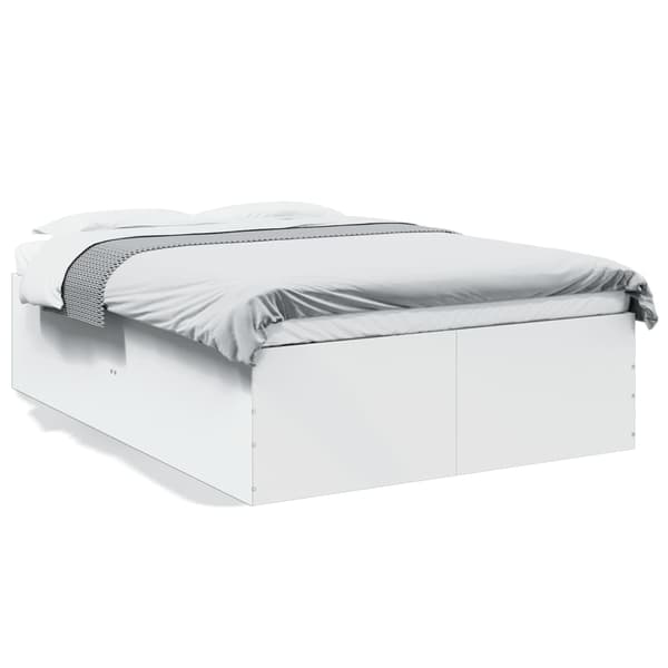 vidaXL Sengeramme hvit 120x190 cm konstruert tre