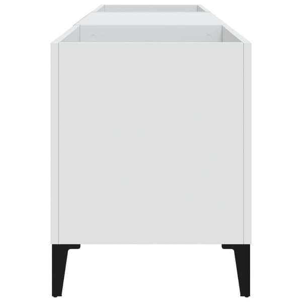 vidaXL Stereobänk vit 121x38x48 cm konstruerat trä