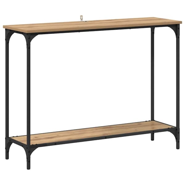 vidaXL Konsollbord artisan eik 101 x 30.5 x 75 cm Konstruert tre