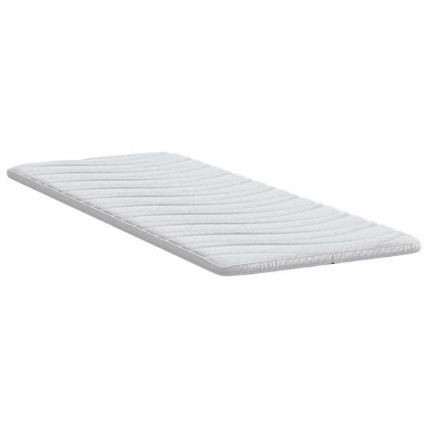 vidaXL Madrasskydd Vit 70 x 200 cm Stickad tyg