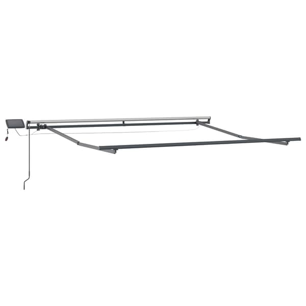 vidaXL Utfällbar markis Flerfärgsdesign 300 x 250 cm tyg