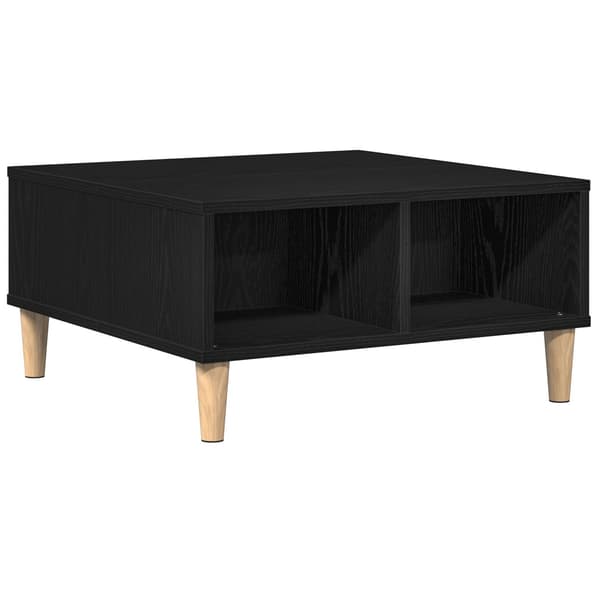 vidaXL Kaffebord Svart Eik 60 x 60 x 30 cm Konstruert tre