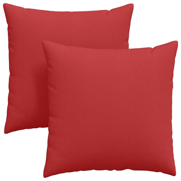 vidaXL Soffkuddar 2 st Röd 60 x 60 cm tyg
