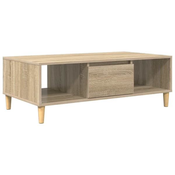 vidaXL Kaffebord Sonoma eik 102 x 55 x 35 cm Konstruert tre