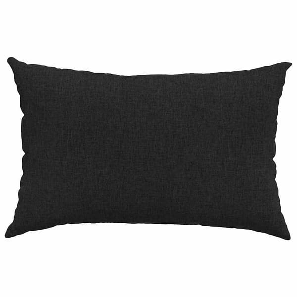 vidaXL Soffkuddar 2 st Svart 60 x 40 cm tyg