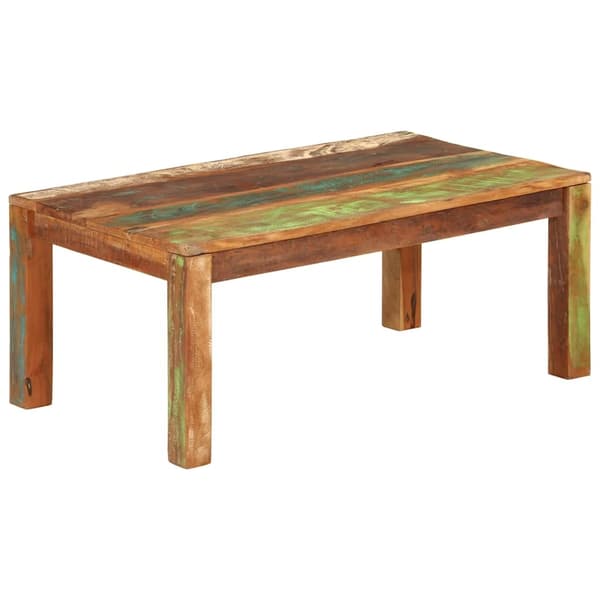 vidaXL Soffbord 110x55x40 cm Massivt återvunnet trä