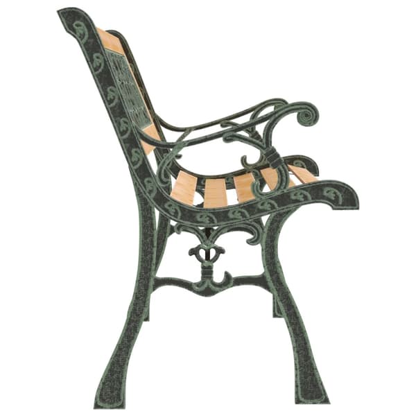 vidaXL Hagebenk 122 cm heltre gran