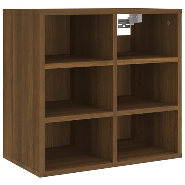 vidaXL Skoskap brun eik 52,5x30x50 cm