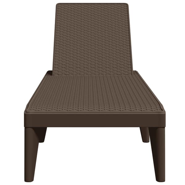 vidaXL Solseng brun 186x60x29 cm PP