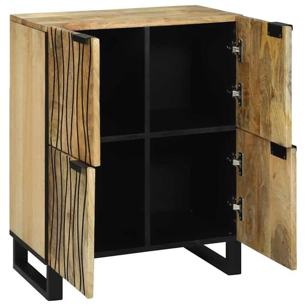 vidaXL Sidebord Brun 60 x 33 x 75 cm heltre mango