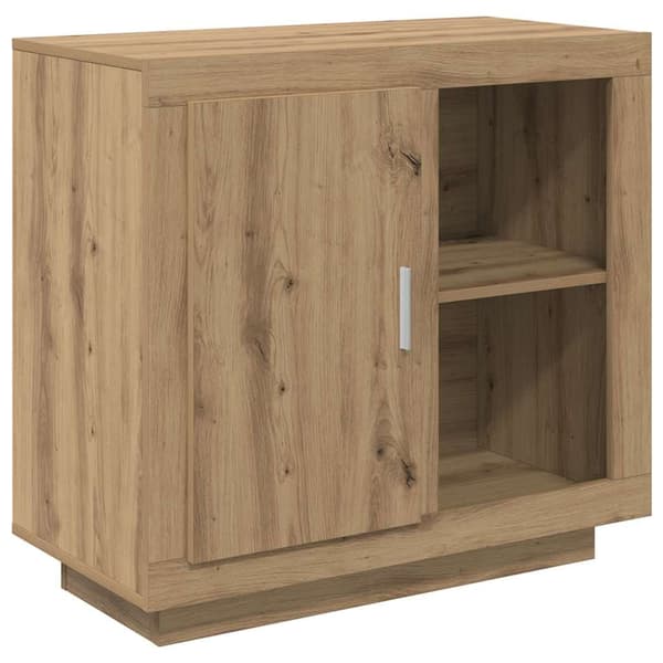 vidaXL Serviesskap Artisan Eik 80 x 40 x 75 cm Konstruert tre