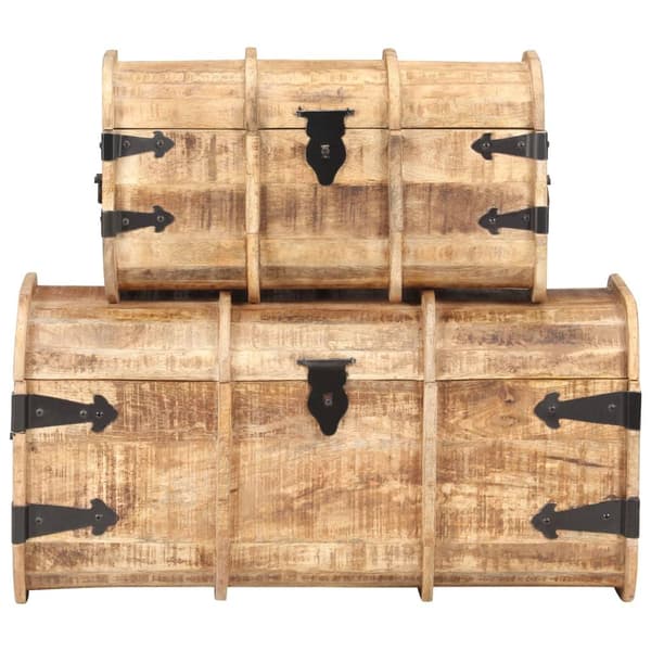 vidaXL Oppbevaringskister 2 stk heltre mango
