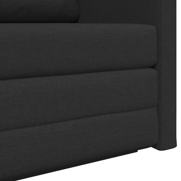 vidaXL Soffsäng 110cm Svart tyg