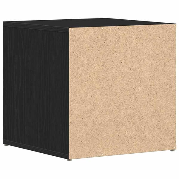 vidaXL Kommode med skuff Svart Eik 40,5 x 40 x 40 cm Konstruert tre