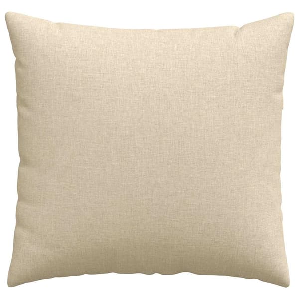 vidaXL Soffkuddar 2 st Kräm 45 x 45 cm tyg