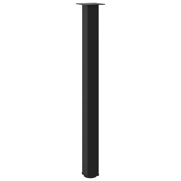 vidaXL Soffbordsben 4 st svart 110-112 cm stål
