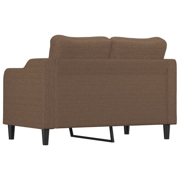vidaXL 2-sitssoffa brun 120 cm tyg