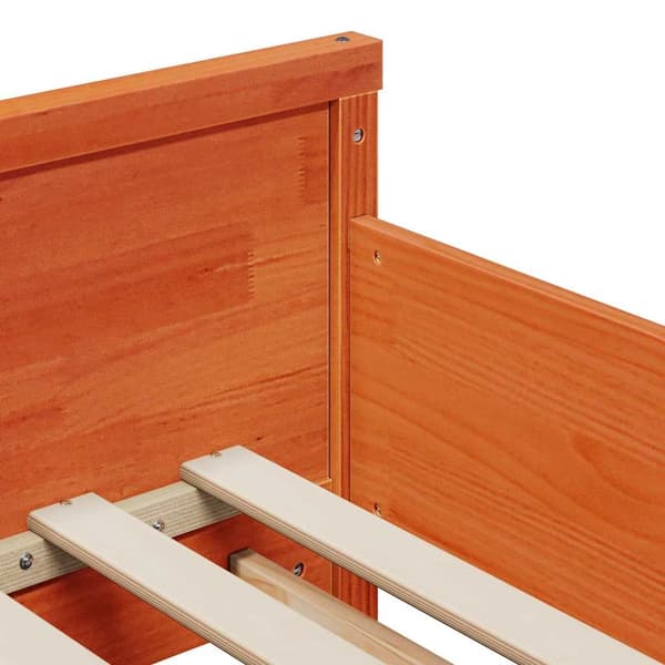 vidaXL Sengestamme Vokset Brun 80 x 200 cm Konstruert tre