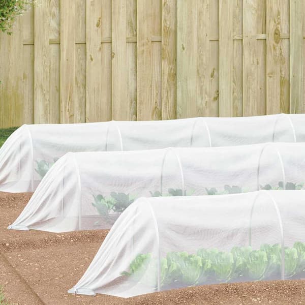 vidaXL Insektsnät Vit 2 x 10 m Polyeten