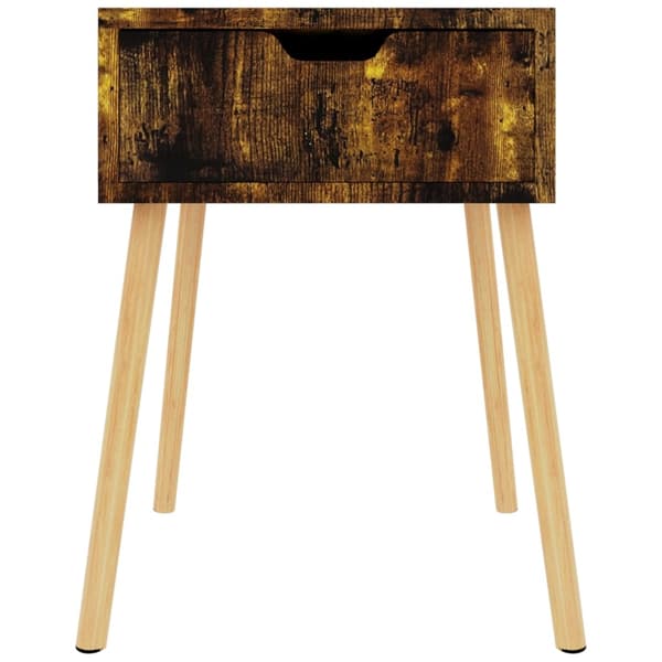 vidaXL Nattbord røkt eik 40x40x56 cm sponplate