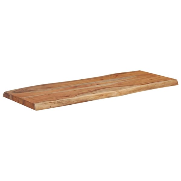 vidaXL Bordsskiva 90x40x2,5 cm rektangulär massiv akacia rustik kant