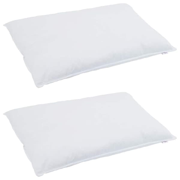 vidaXL Täckeset med kudde 3 pcs Vit Bomull