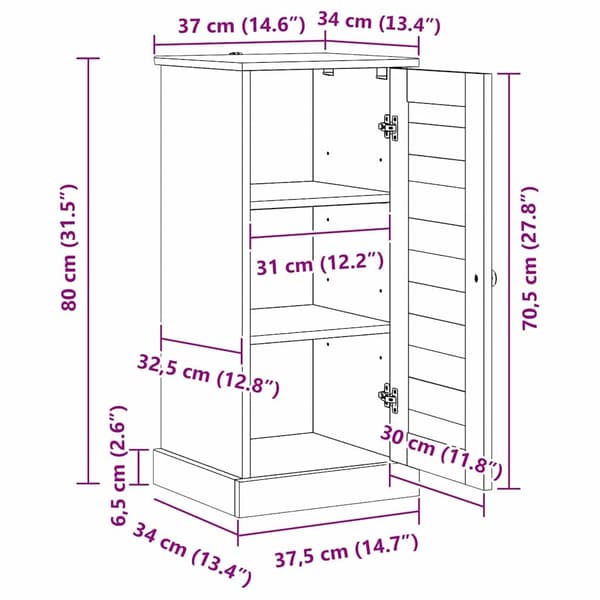 vidaXL Badmat U-formad Blå 50x50 cm Polypropen Halkfri