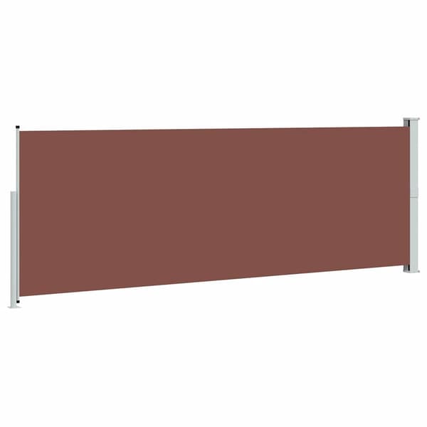 vidaXL Infällbar sidomarkis 160 x 500 cm brun