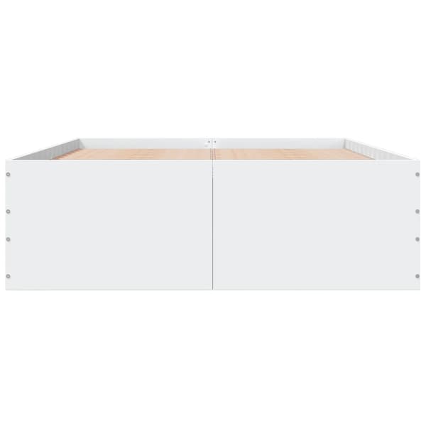 vidaXL Sengeramme hvit 120x200 cm konstruert tre