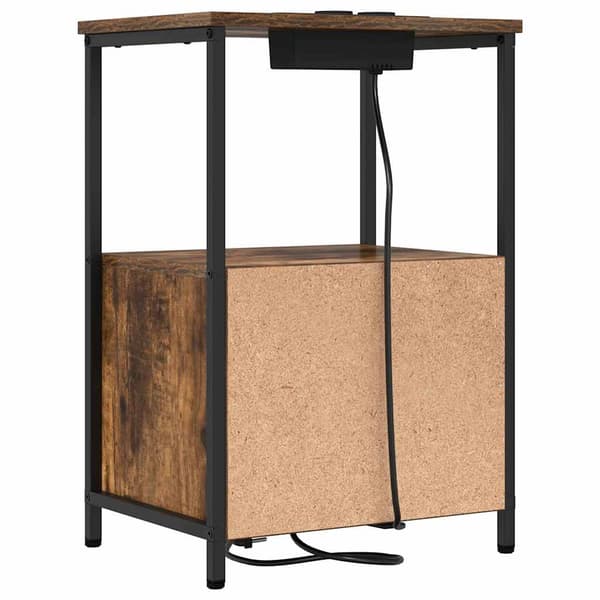 vidaXL Nattbordskap 2 pcs Røkt eik 40 x 31 x 60 cm Konstruert tre