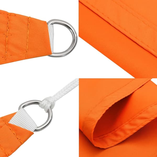 vidaXL Solseil oxfordstoff rektangulær 4x5 m oransje