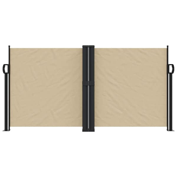 vidaXL Infällbar sidomarkis beige 120x1200 cm