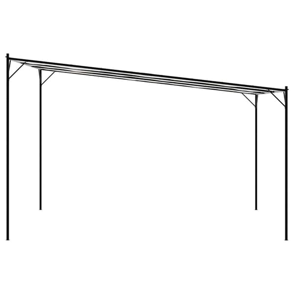 vidaXL Markis Vit 3 x 2,5 m Metall