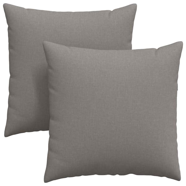 vidaXL Soffkuddar 2 st Gråbrun 60 x 60 cm tyg