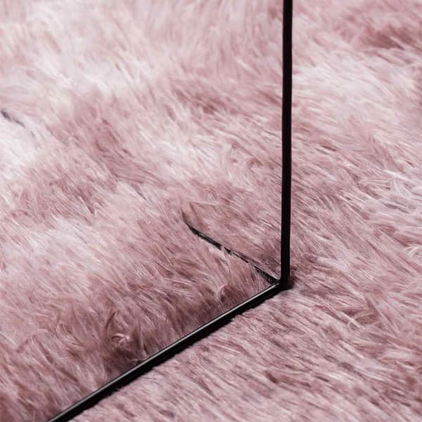 vidaXL Flossteppe med lang luv NAVARRA støvet rosa 240x340cm polyester