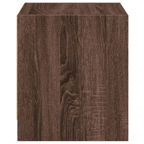vidaXL Nattskap med glassdører brun eik 35x37x42 cm